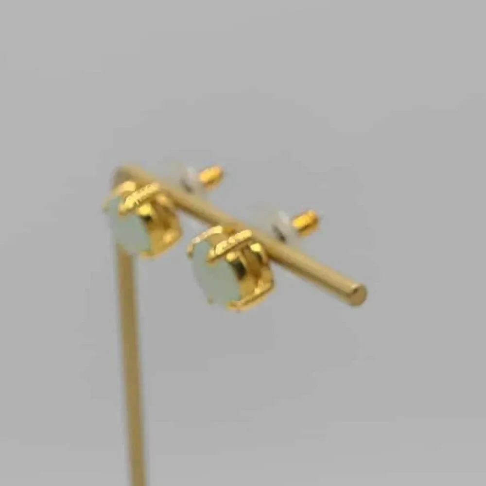 J Crew Green Stone Gold Tone Studs NWOT!  NEW!